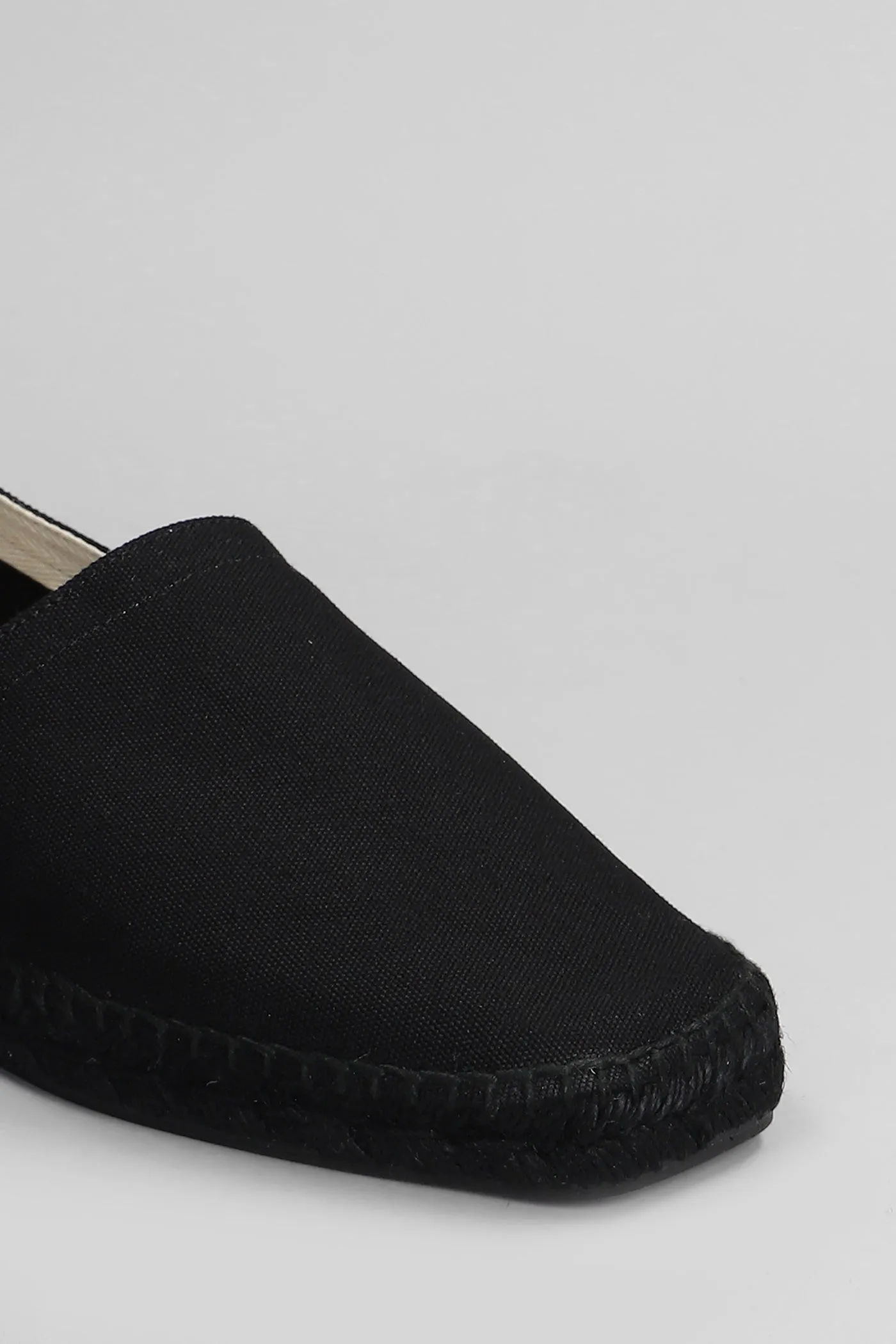 Pablo C-001 Espadrilles in black canvas