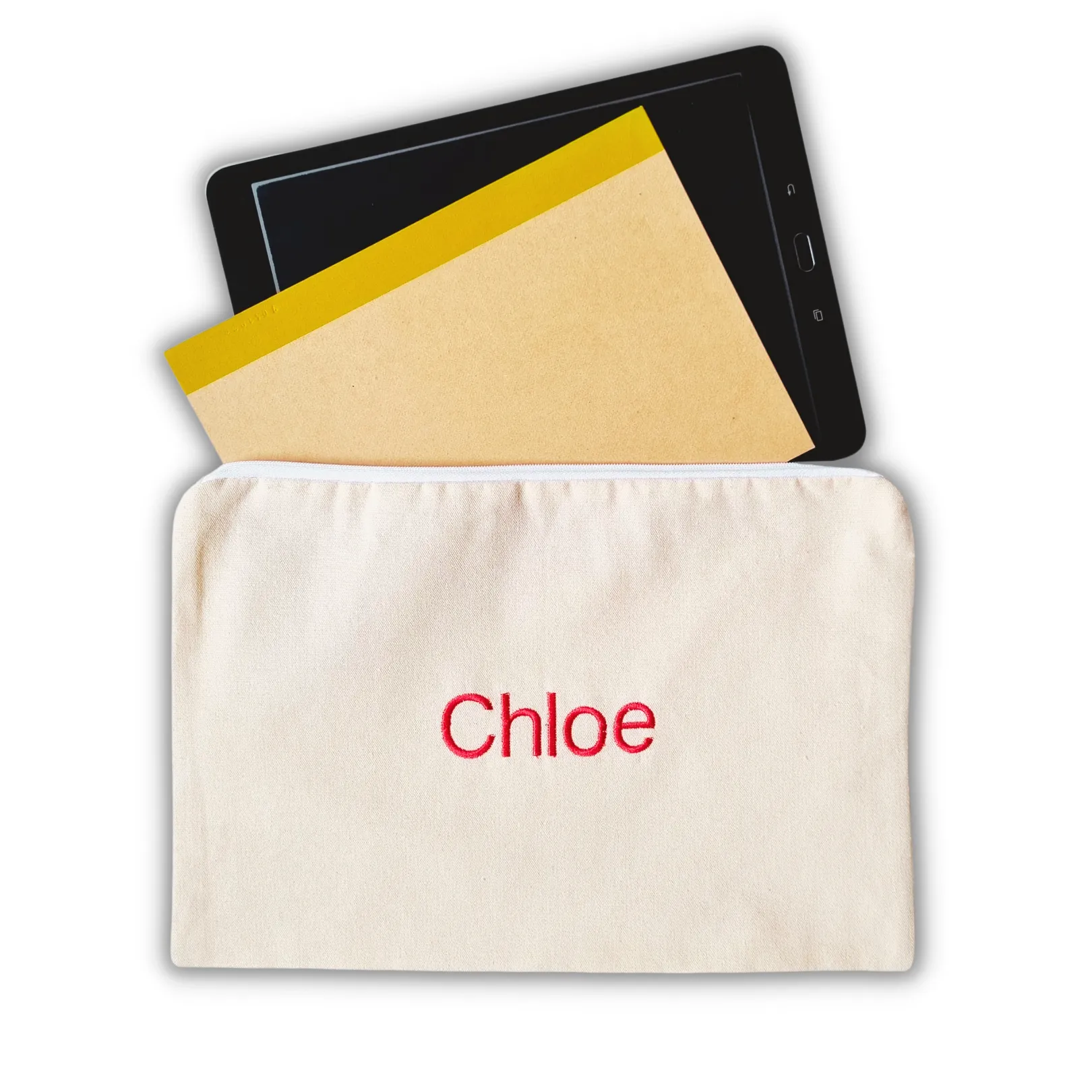 [PARTY PACK] Canvas Zip Pouch - CREAM