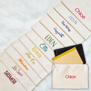 [PARTY PACK] Canvas Zip Pouch - CREAM