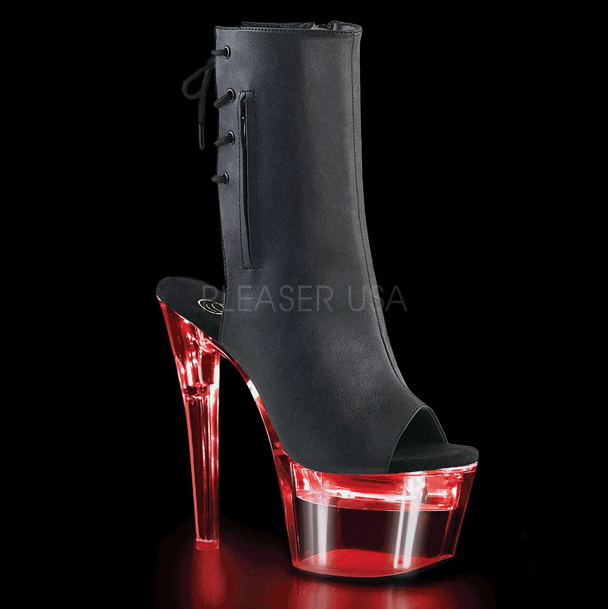 Pleaser Flashdance 1018-7 Black Matte
