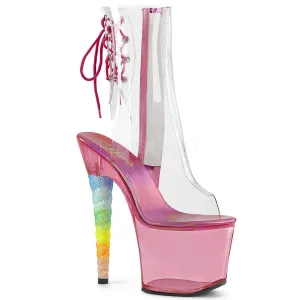 Pleaser Unicorn 1018C Clear/Pink