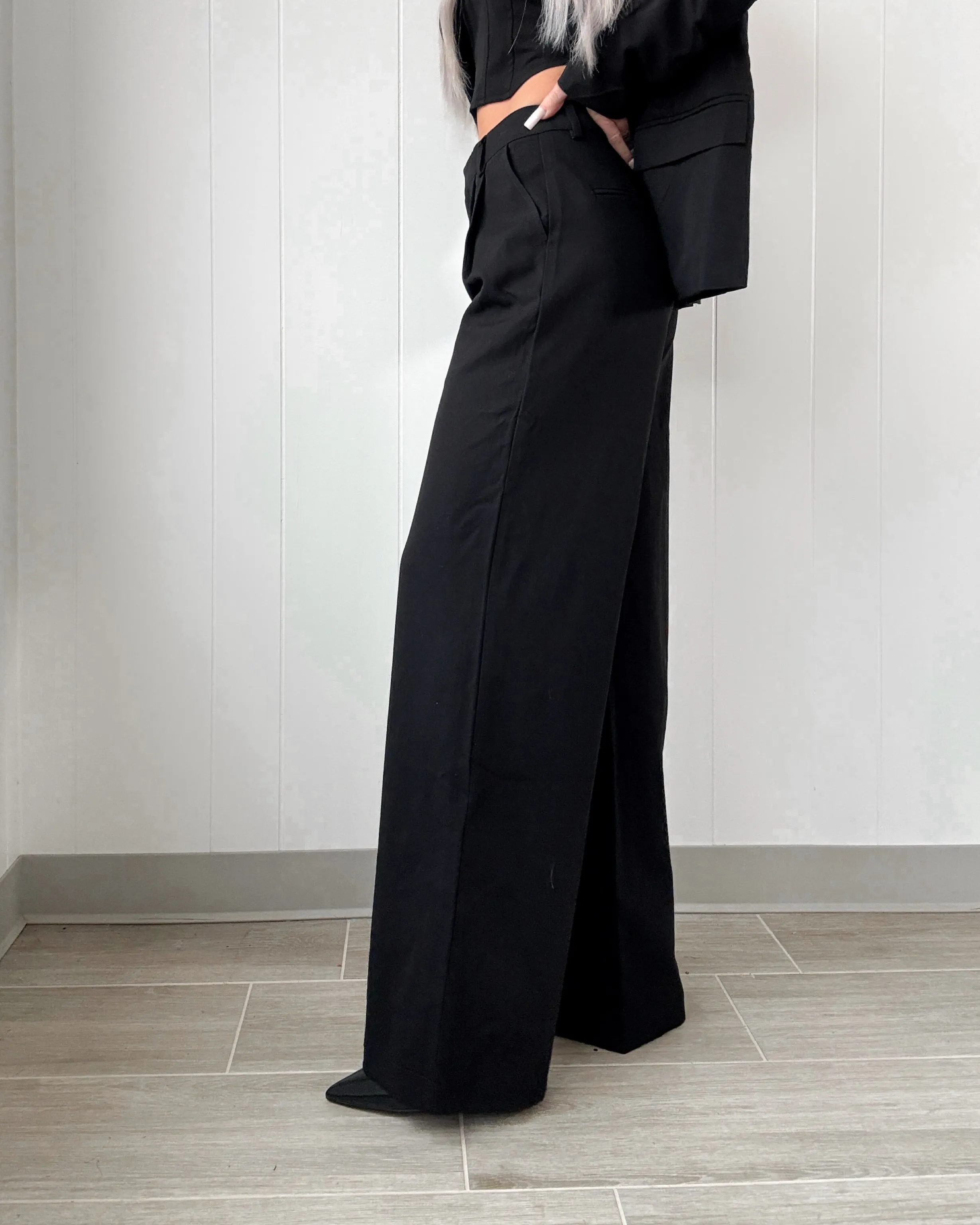 Polish & Power Three Piece Suit Set - Black