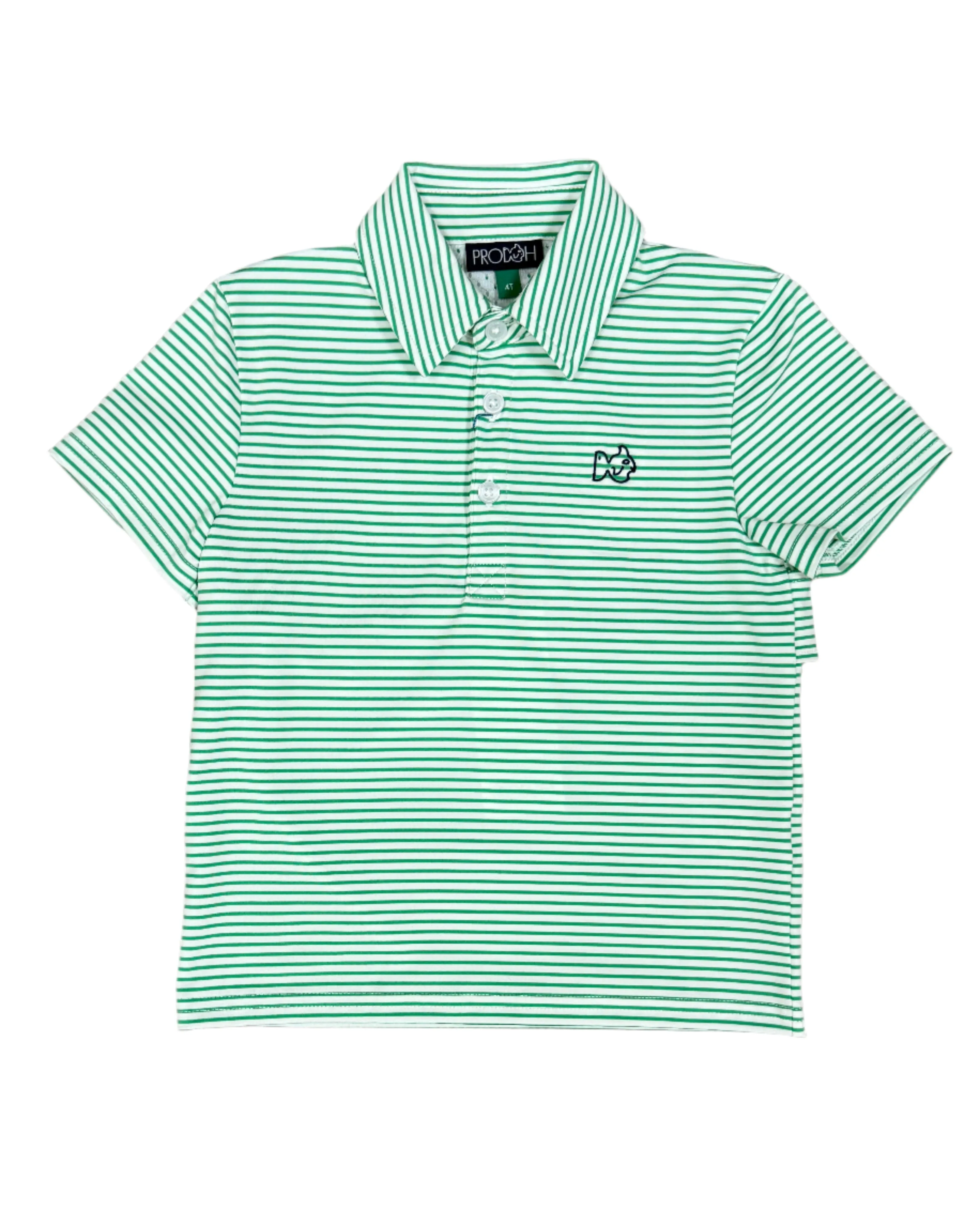 Pro Performance Polo - Simply Green Stripe