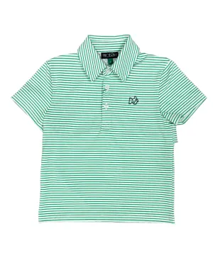 Pro Performance Polo - Simply Green Stripe
