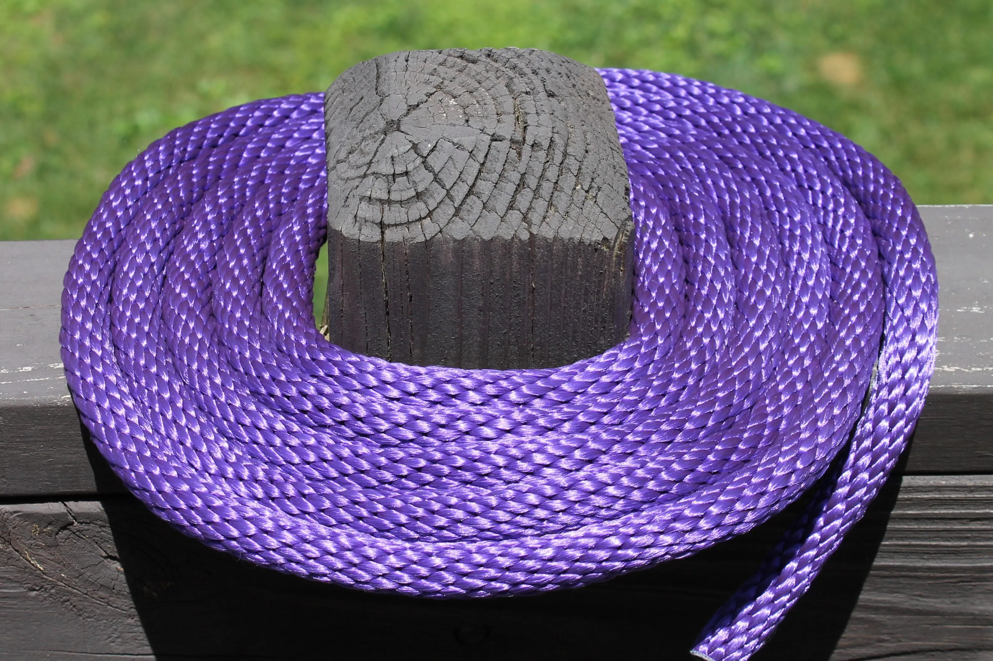 Purple Solid Braided Multifilament Polypropylene Rope
