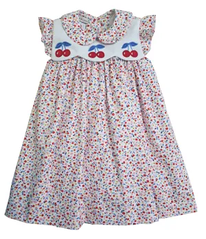 "Cherries Collection" Applique Float Girl's Dress