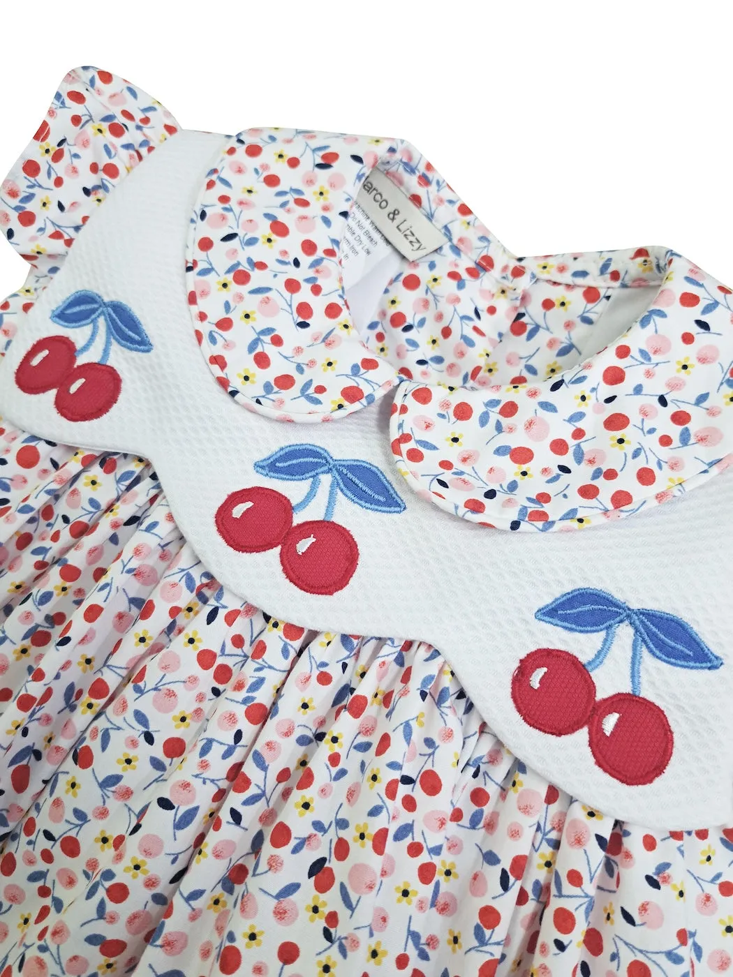 "Cherries Collection" Applique Float Girl's Dress