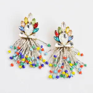 Rain Colorful Crystal Earrings