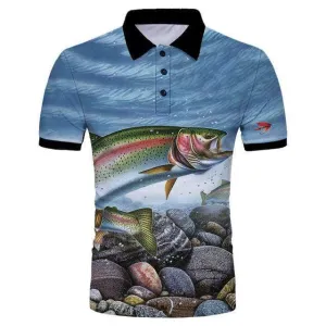 Rainbow Trout Polo Shirt