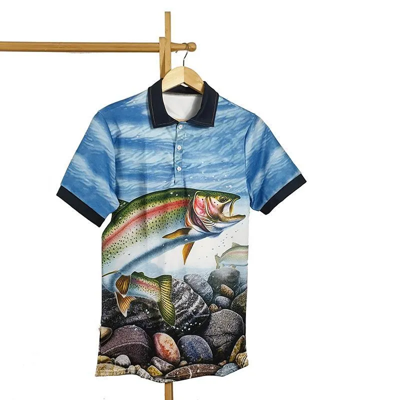Rainbow Trout Polo Shirt