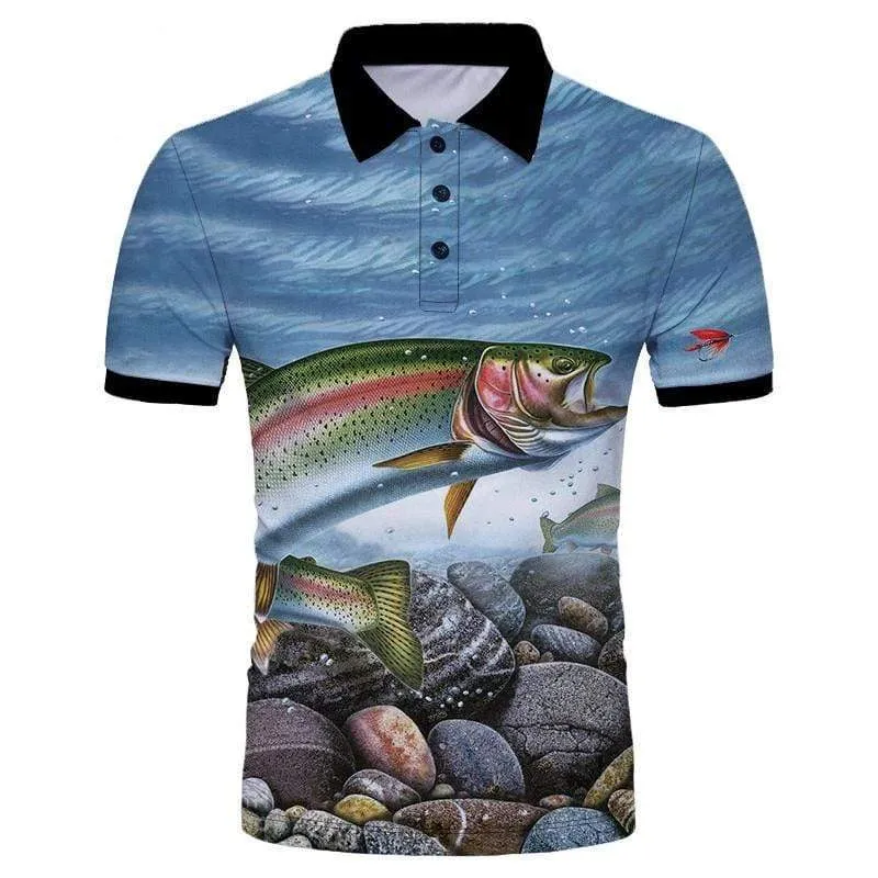 Rainbow Trout Polo Shirt