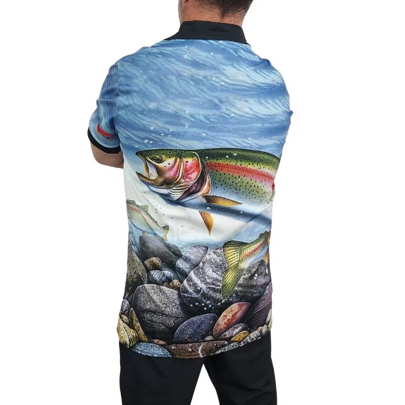 Rainbow Trout Polo Shirt