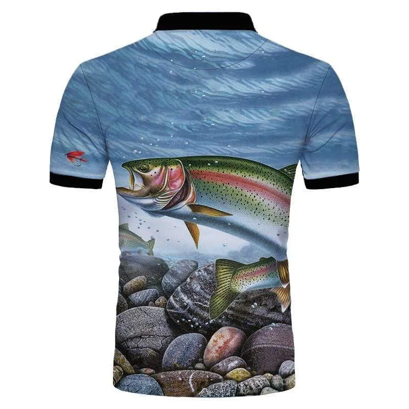 Rainbow Trout Polo Shirt