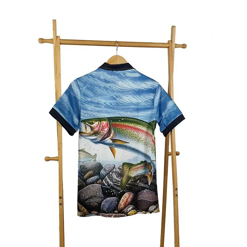 Rainbow Trout Polo Shirt