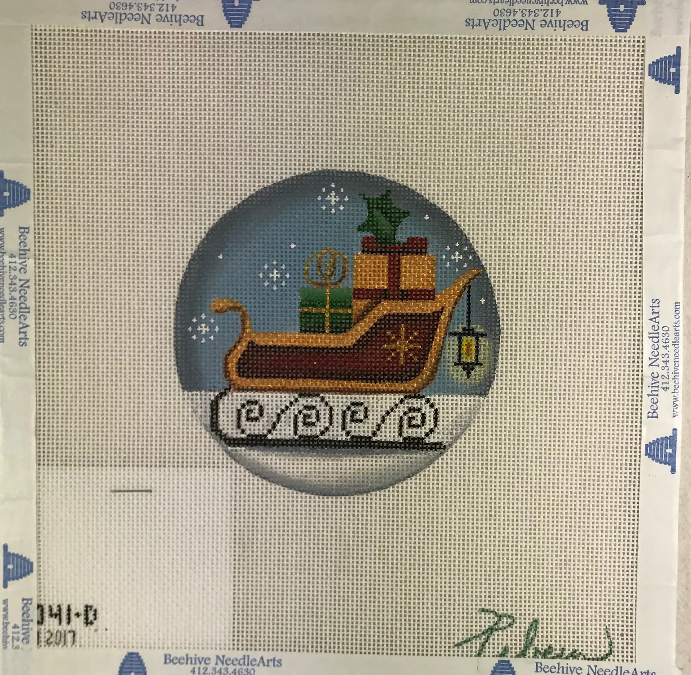 Rebecca Wood 1041d Santa's Sleigh