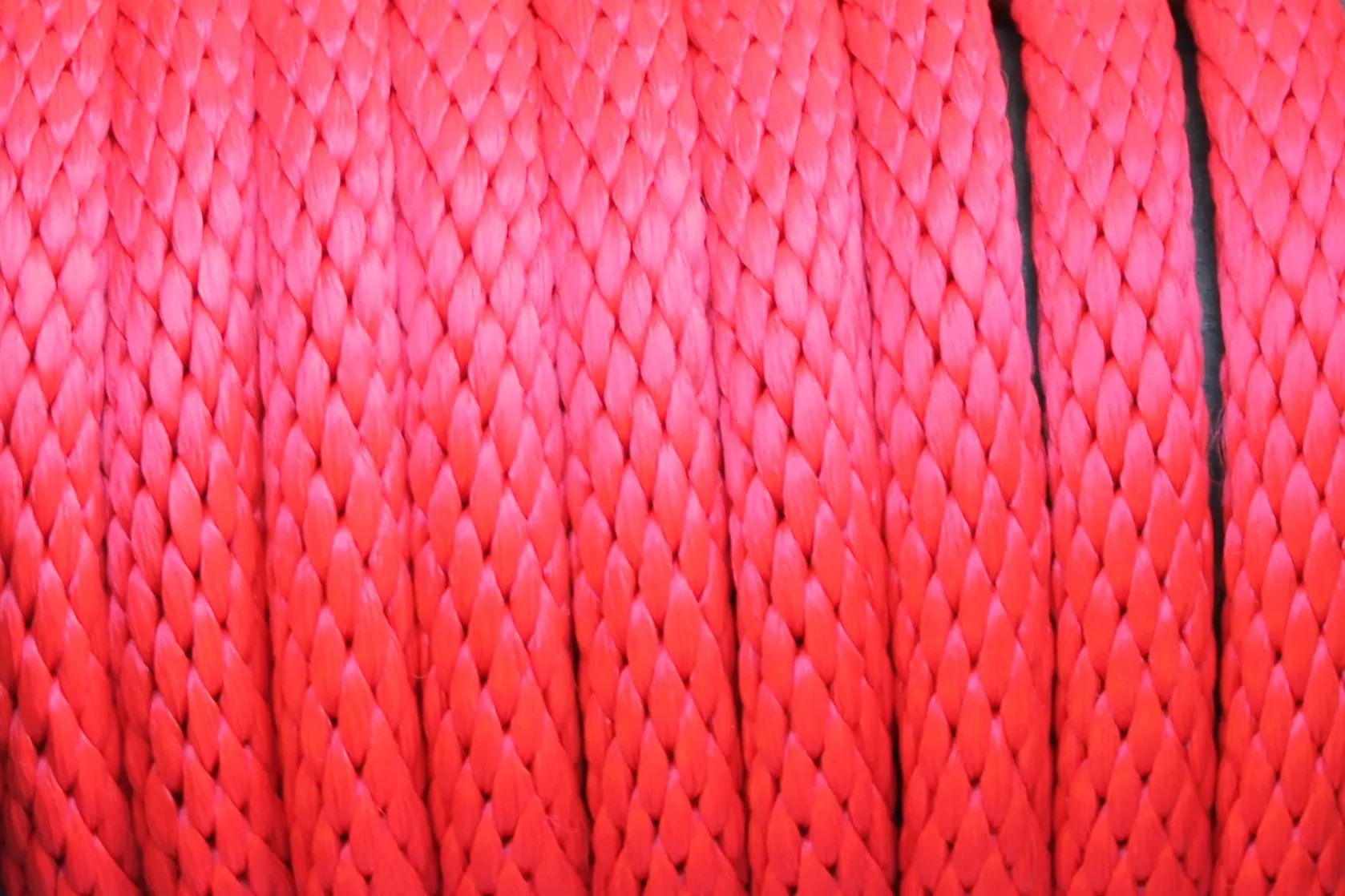Red Solid Braided Multifilament Polypropylene Rope