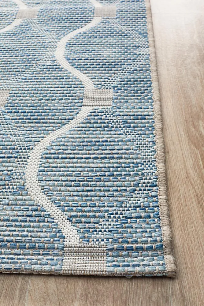 Rug Culture Terrace 5501 Blue Runner Rug