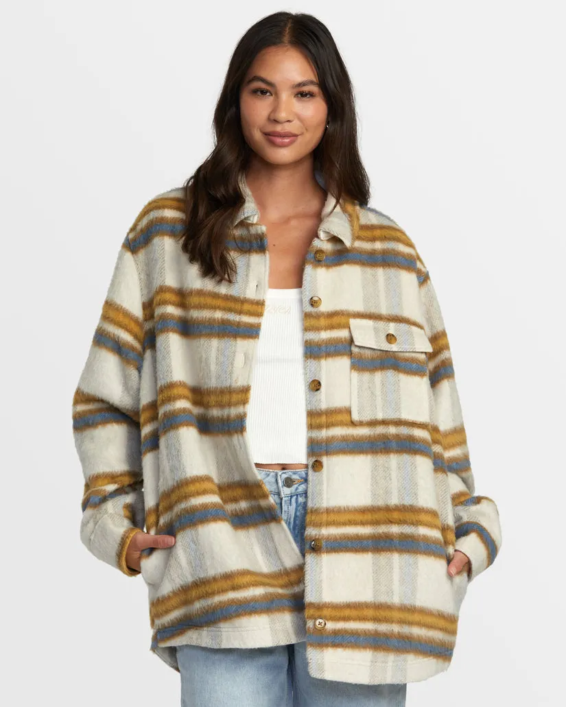RVCA Womens Birdie Shacket
