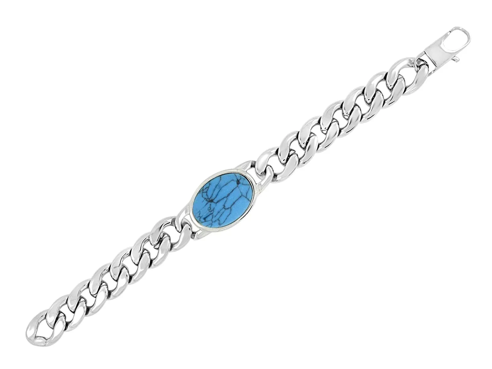Salman Khan Curb Cuban Chain Surgical Stainless Steel Bracelet for Men