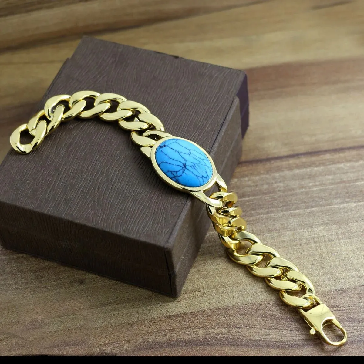 Salman Khan Curb Cuban Chain Surgical Stainless Steel Bracelet for Men