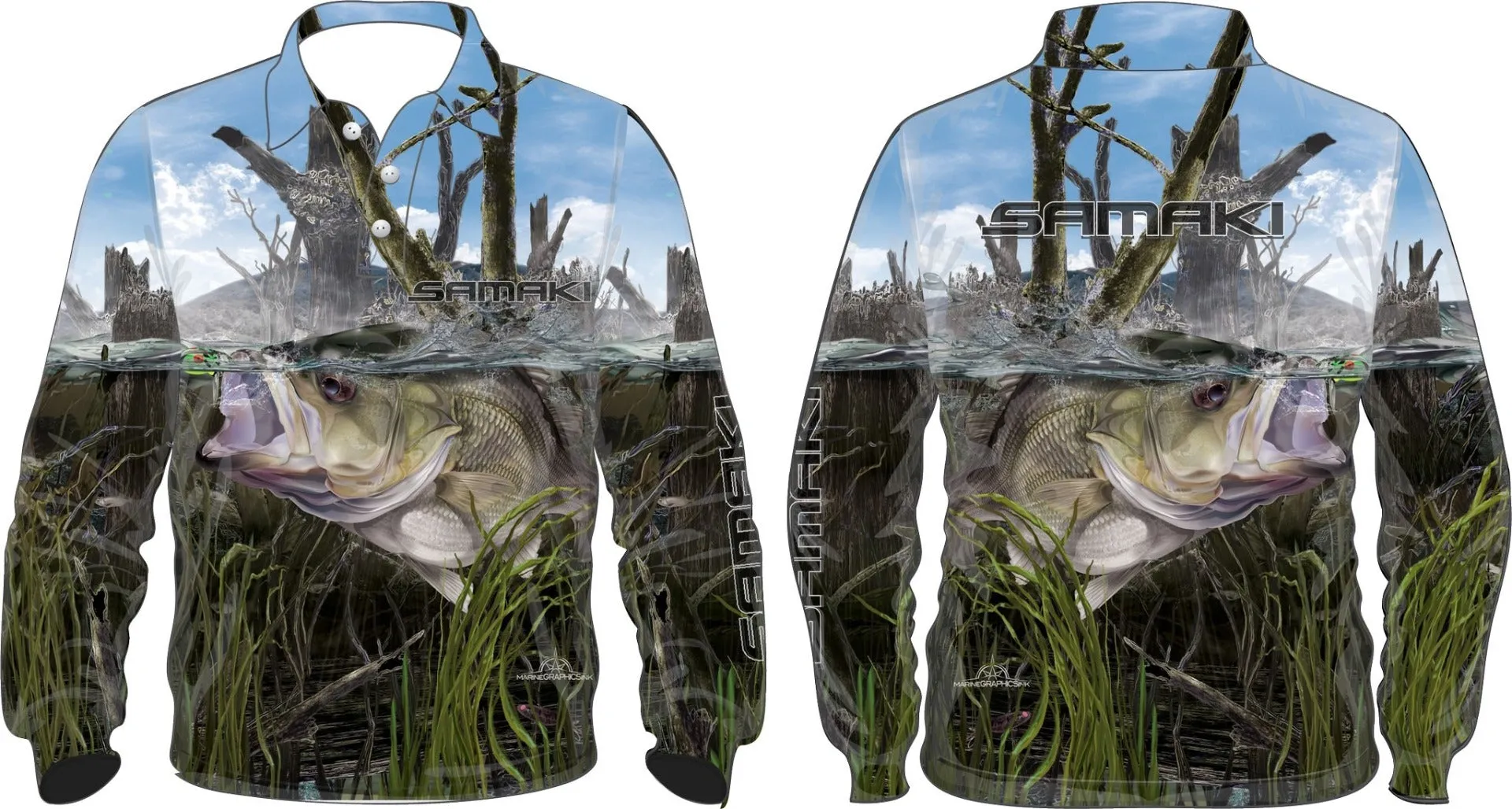 Samaki Aussie Bass Shirt - Adult