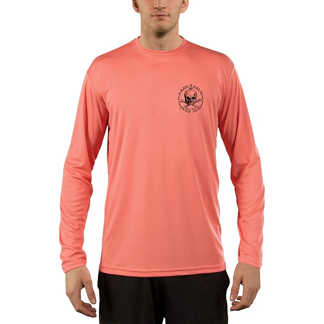 SAND.SALT.SURF.SUN. Polynesian Sea Turtle Men's UPF 50  UV Sun Protection Performance Long Sleeve T-Shirt