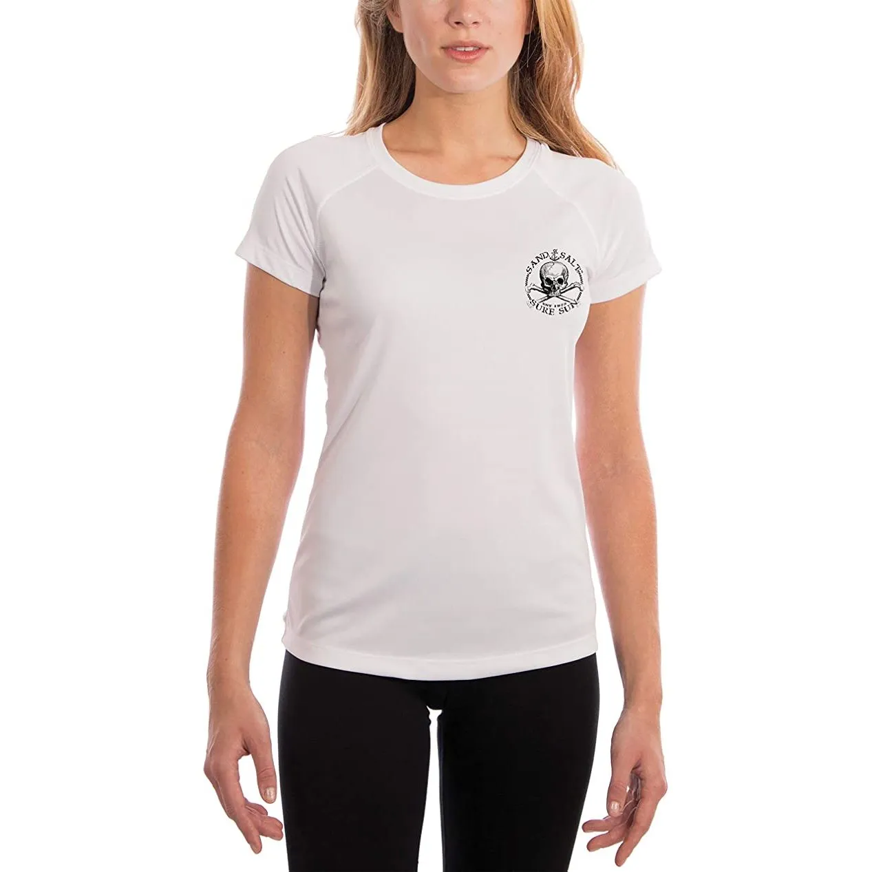 SAND.SALT.SURF.SUN. Polynesian Sea Turtle Women's UPF 50  UV Sun Protection Performance Short Sleeve T-Shirt