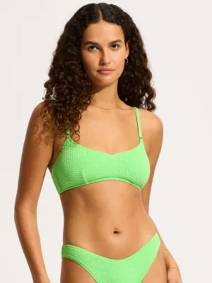 Sea Dive Bralette in Summer Green