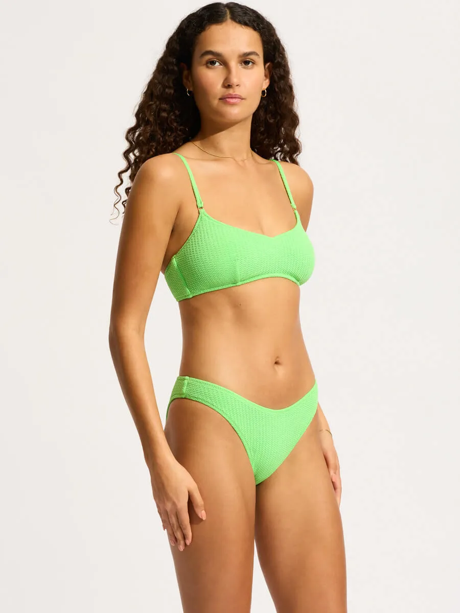 Sea Dive Bralette in Summer Green