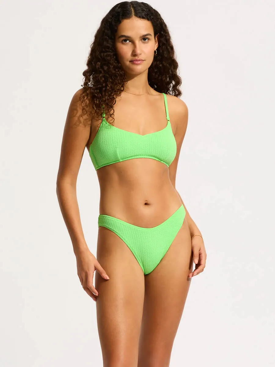 Sea Dive Bralette in Summer Green