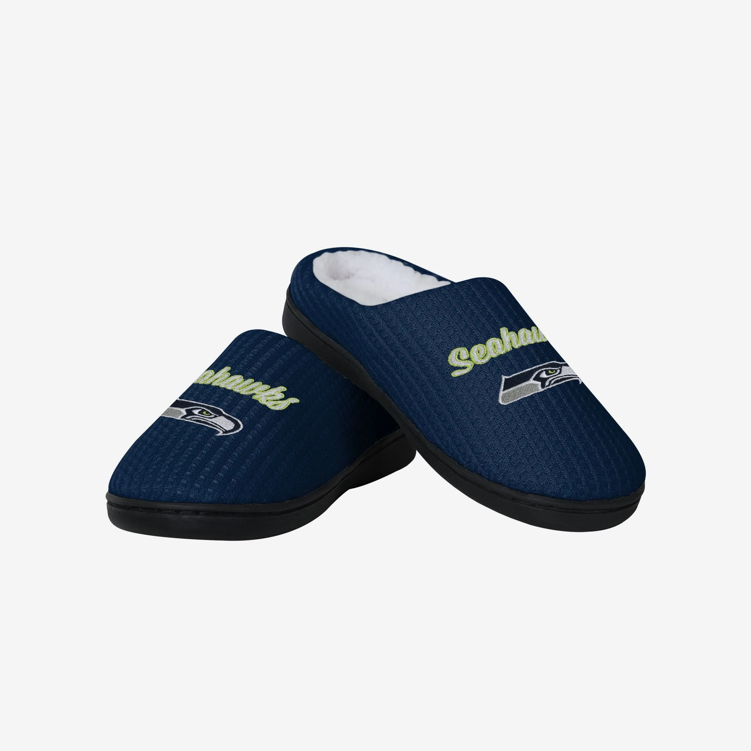 Seattle Seahawks Womens Sherpa Lined Memory Foam Slipper