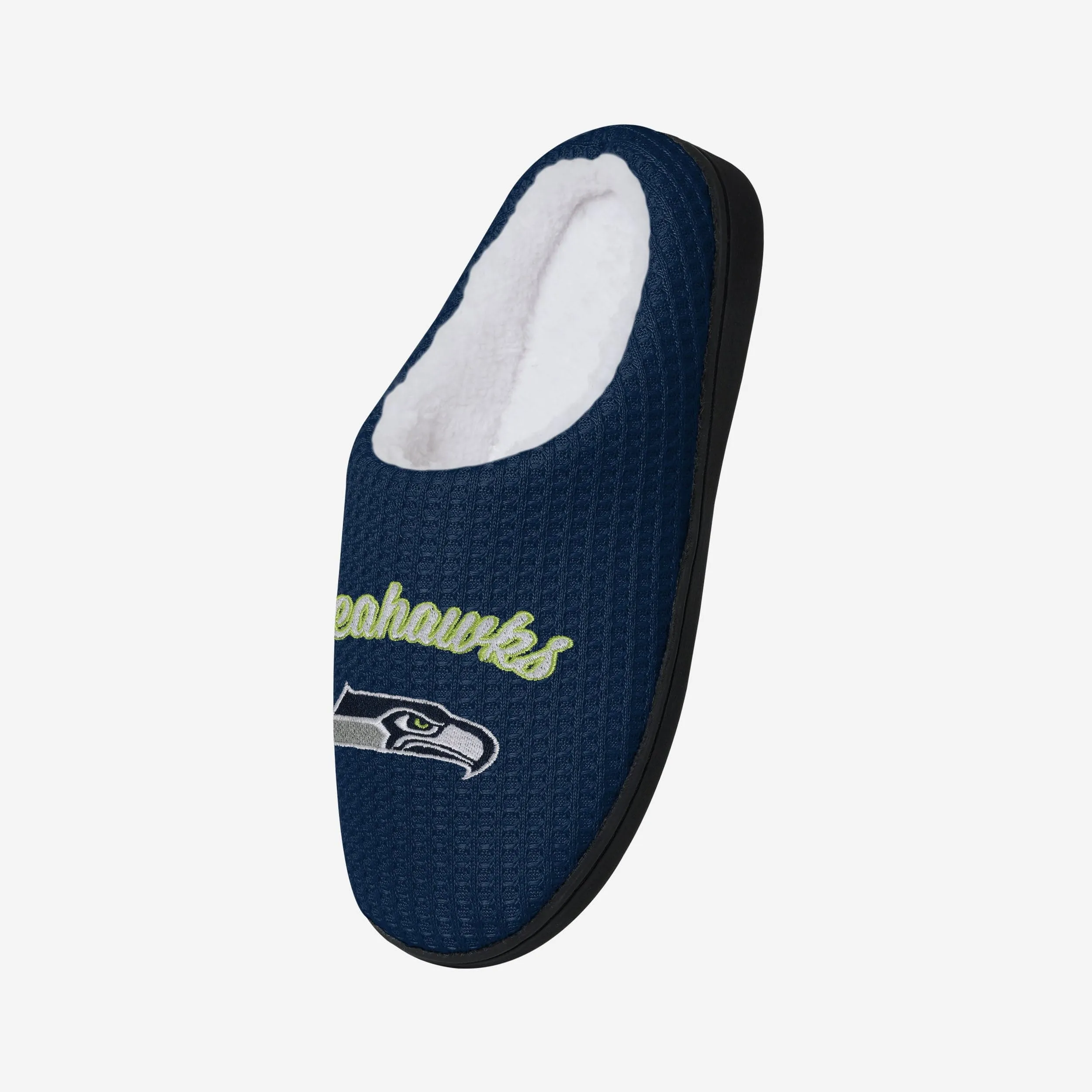 Seattle Seahawks Womens Sherpa Lined Memory Foam Slipper