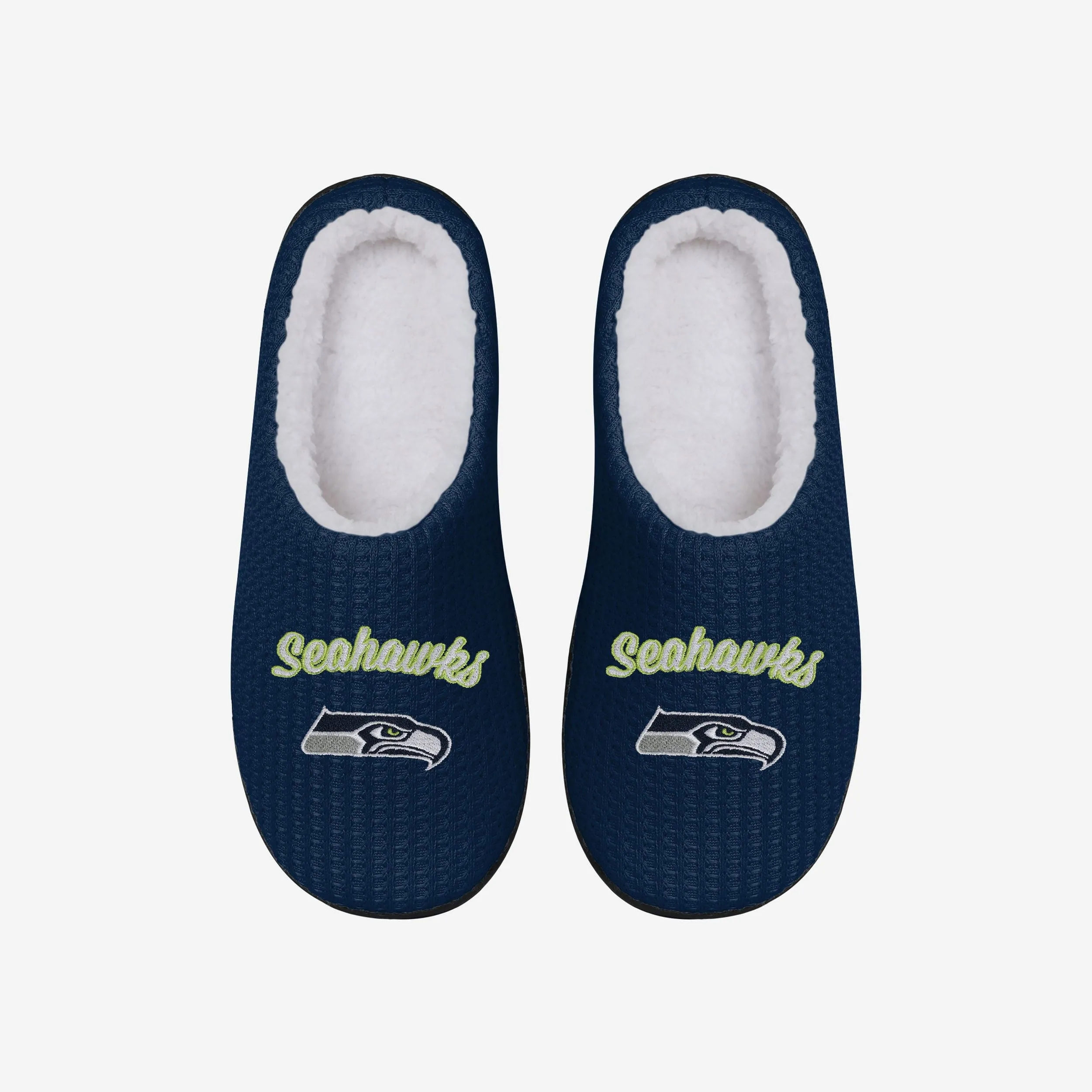 Seattle Seahawks Womens Sherpa Lined Memory Foam Slipper