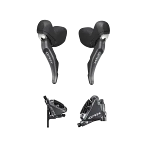 Shimano GRX Shifter Set with Flat Mount Calipers (ST-RX810   BR-RX810)