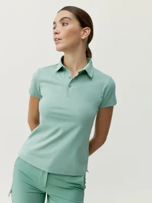 Shirt Polo Open Old Green