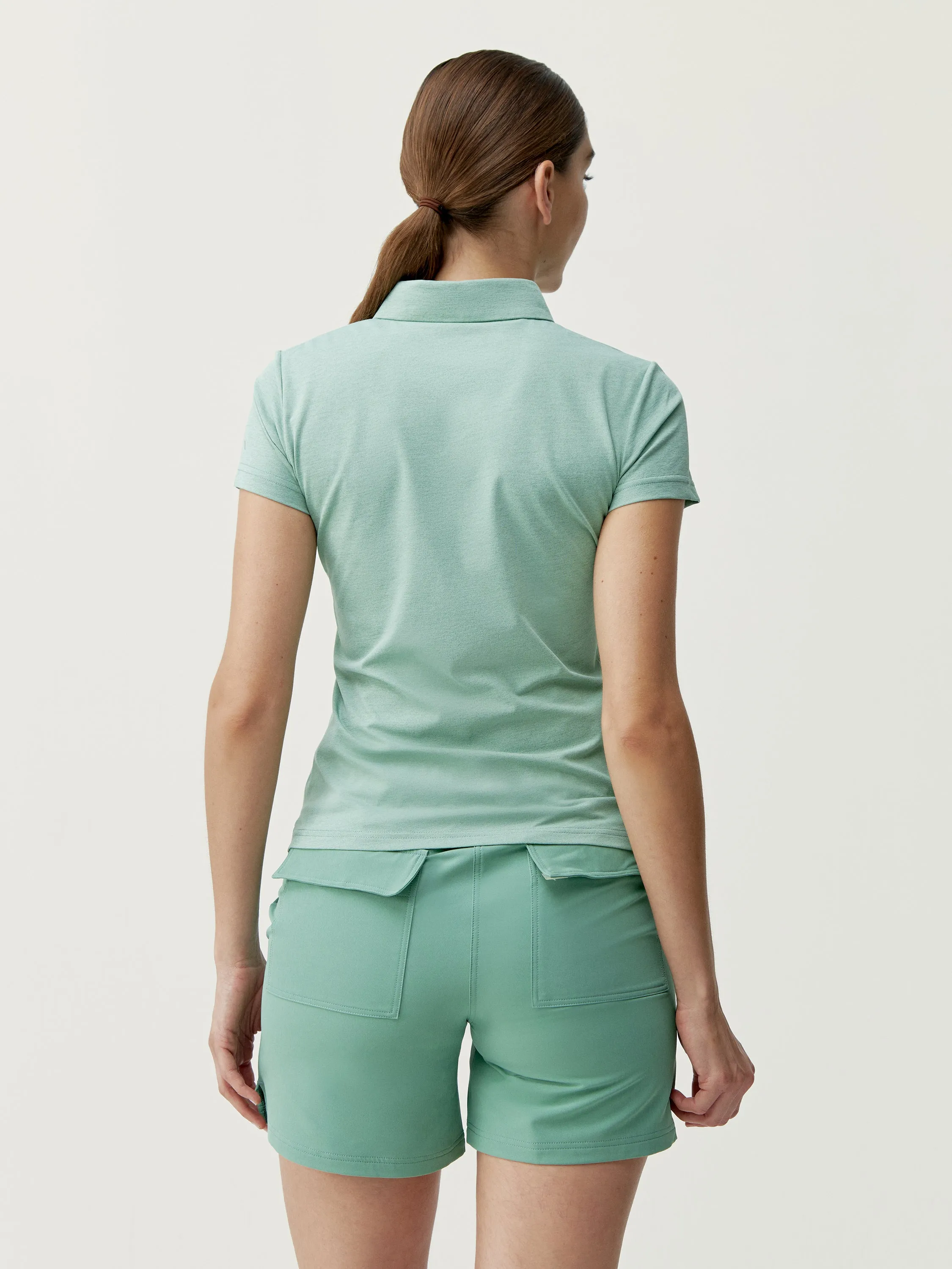 Shirt Polo Open Old Green