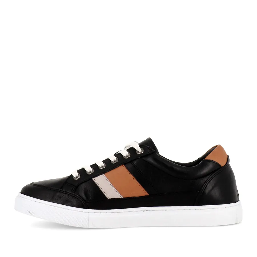 SINOP - BLACK TAN LEATHER
