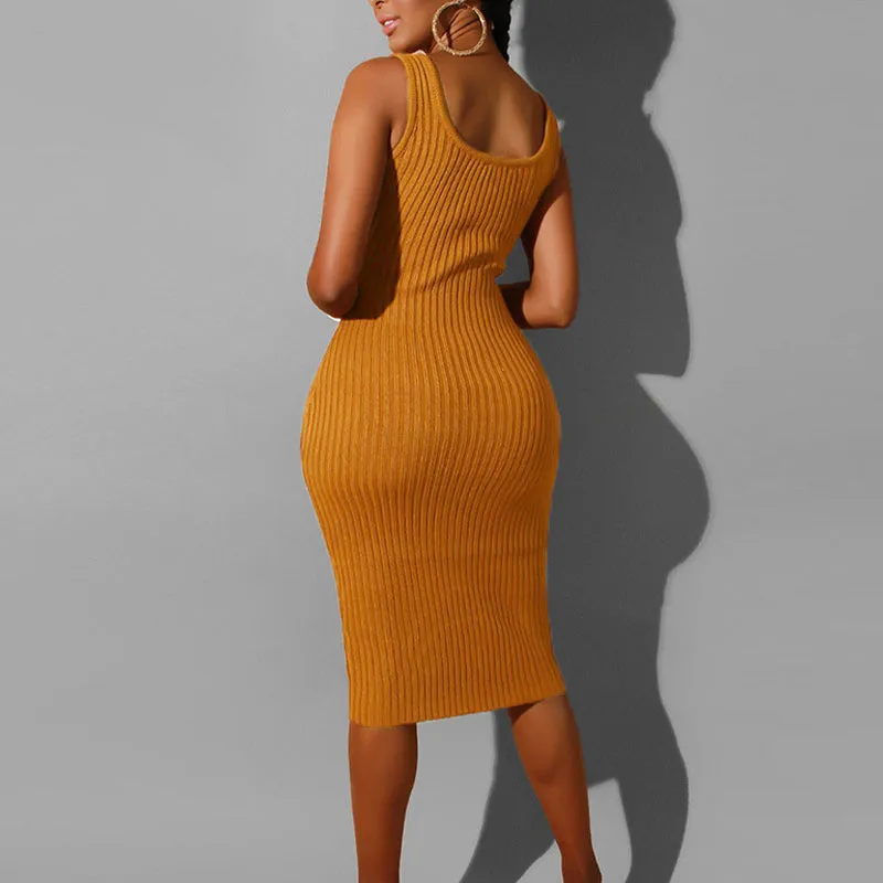 Solid Turtle Neck Long Sleeve Sweater & Dress Set