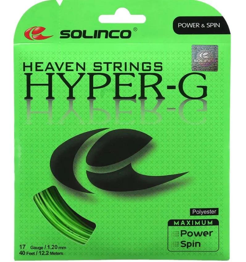 Solinco Hyper-G 17 Tennis String in Green