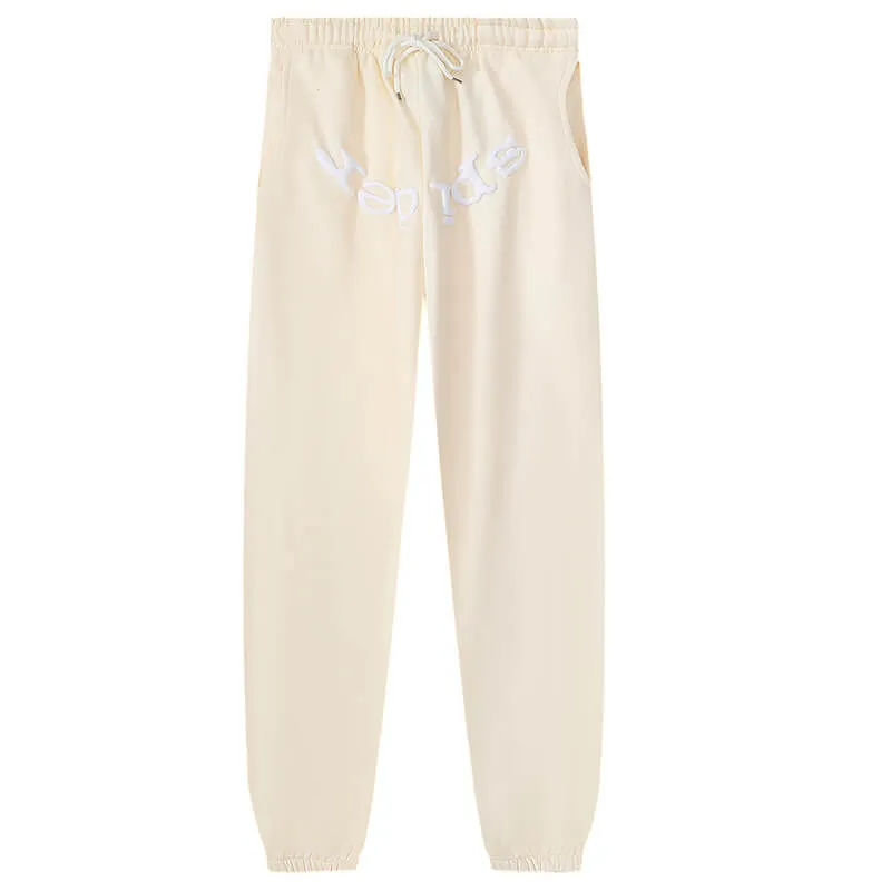 Sp5der Logo Foam Printing Pant-Apricot #8310