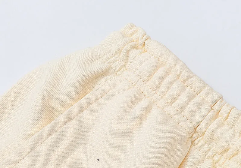 Sp5der Logo Foam Printing Pant-Apricot #8310
