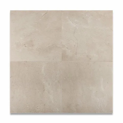 Spanish Crema Marfil Marble Polished 12" X 12" Field Tile - Box of 5 sq. ft.