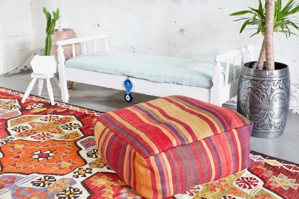 Square Kilim Floor Cushion