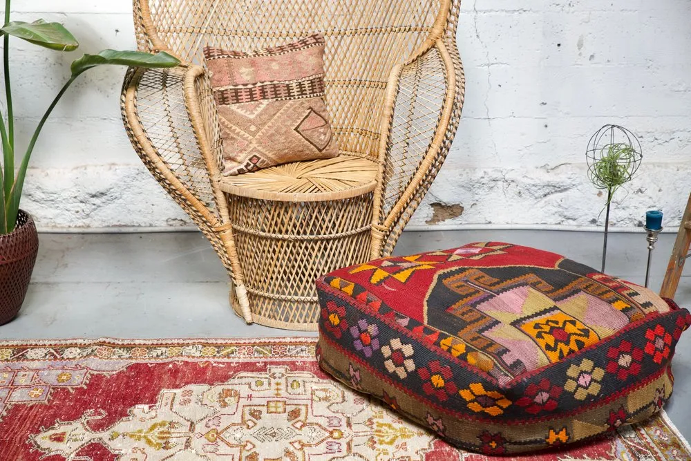 Square Kilim Floor Cushion