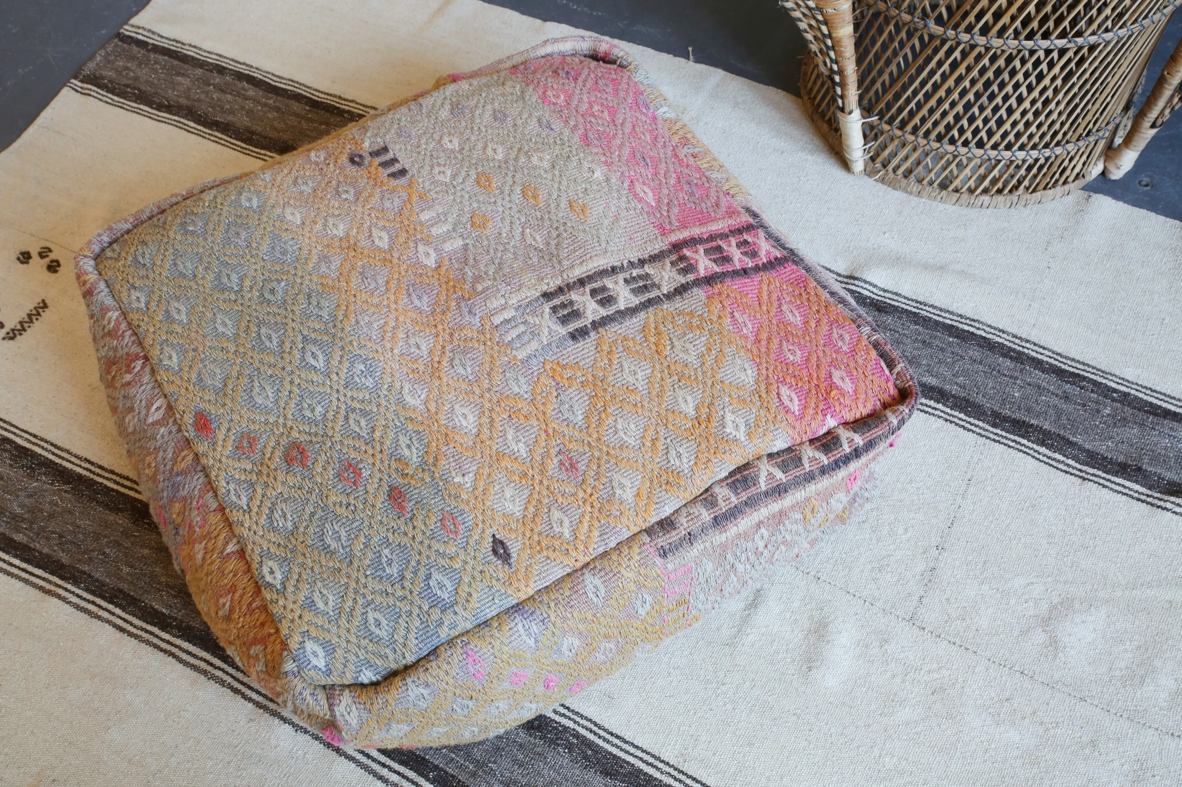 Square Kilim Floor Cushion