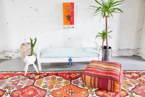 Square Kilim Floor Cushion