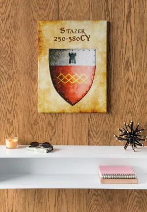 Stazer 250-580CY Heraldry of Greyhawk Anna Meyer Cartography Canvas Art Print