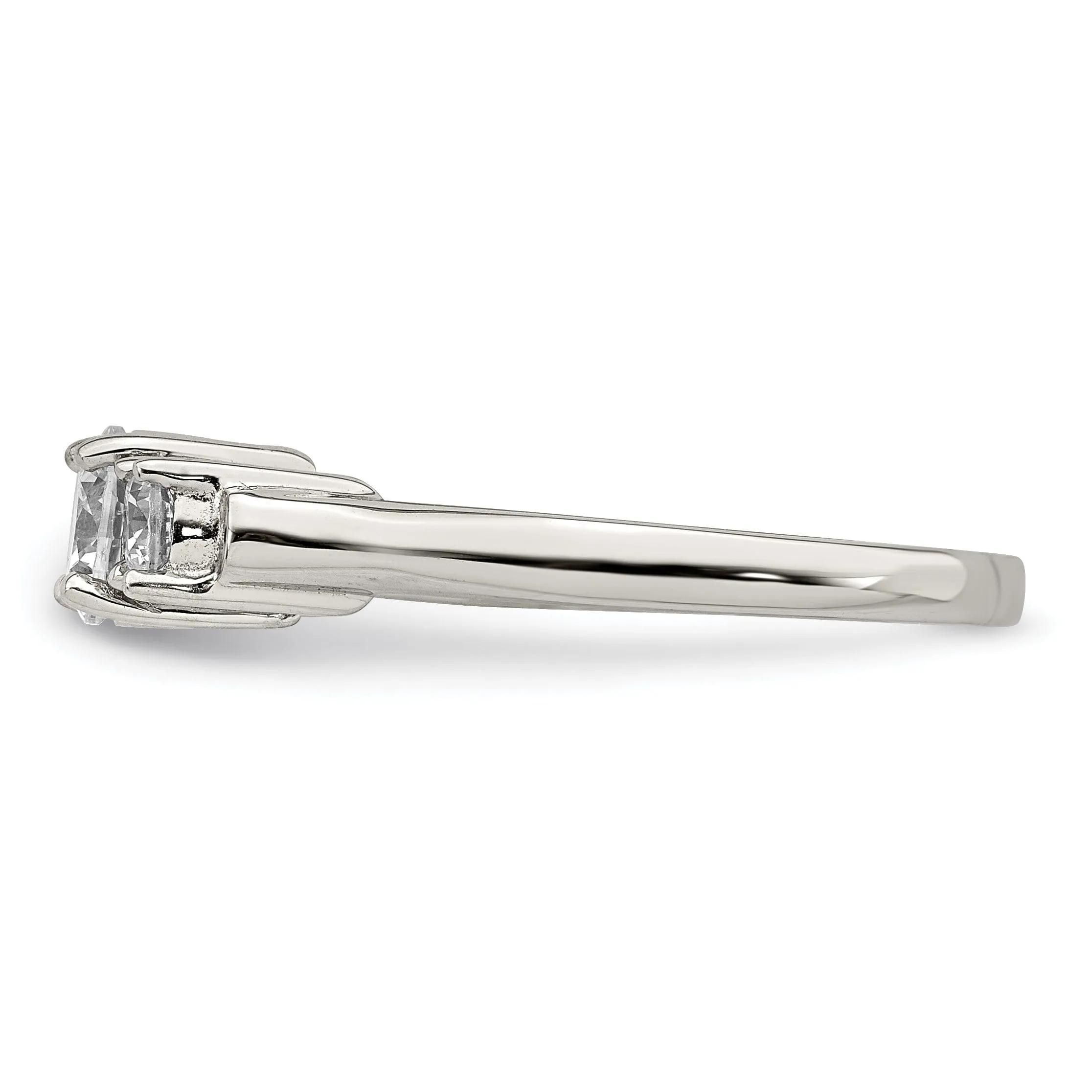 Sterling Silver Cubic Zirconia Band Rings