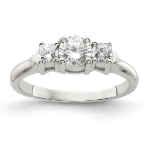 Sterling Silver Cubic Zirconia Band Rings