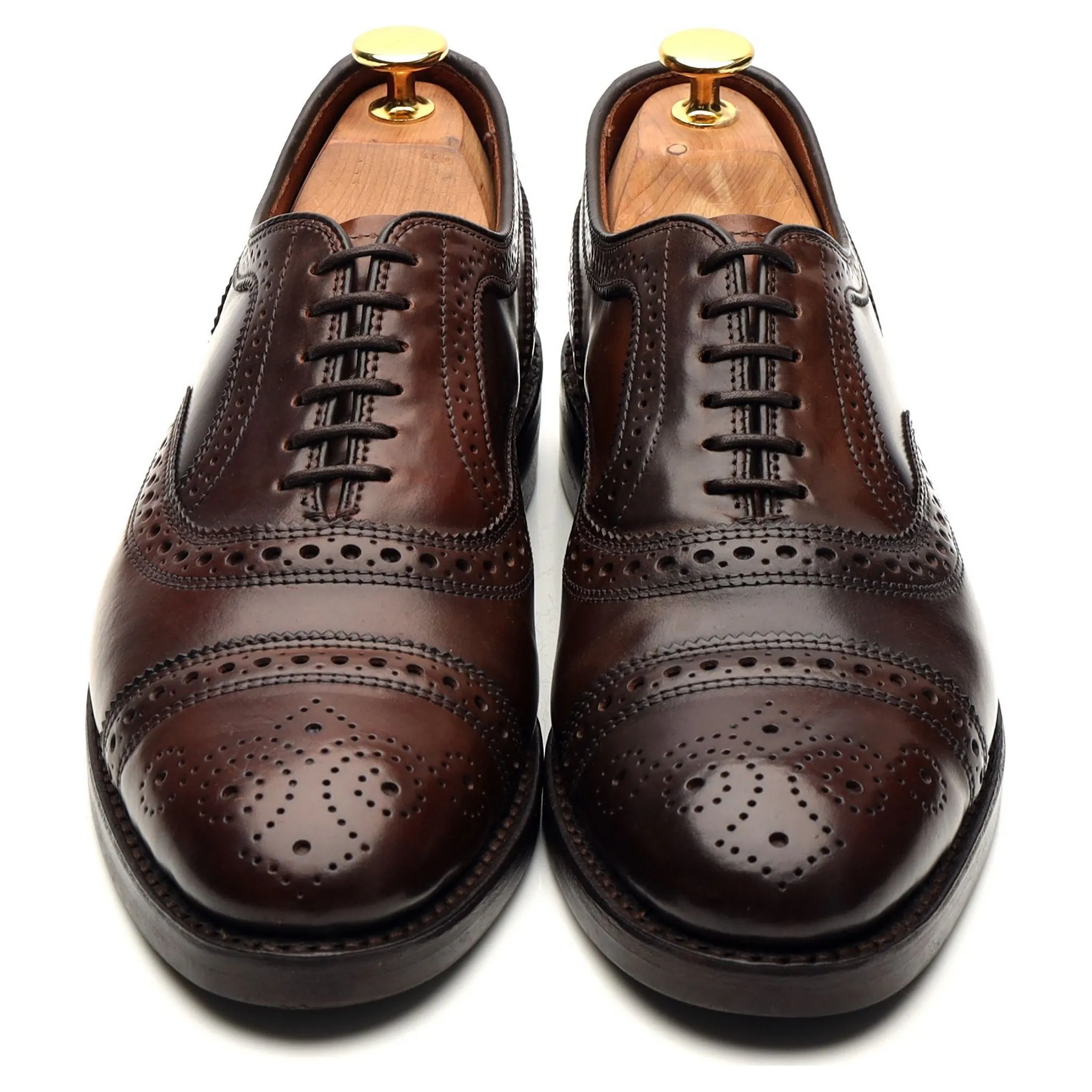 'Strand' Burgundy Cordovan Leather Oxford Brogues UK 6 US 6.5 D